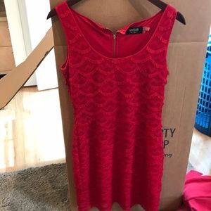 Guess red dress